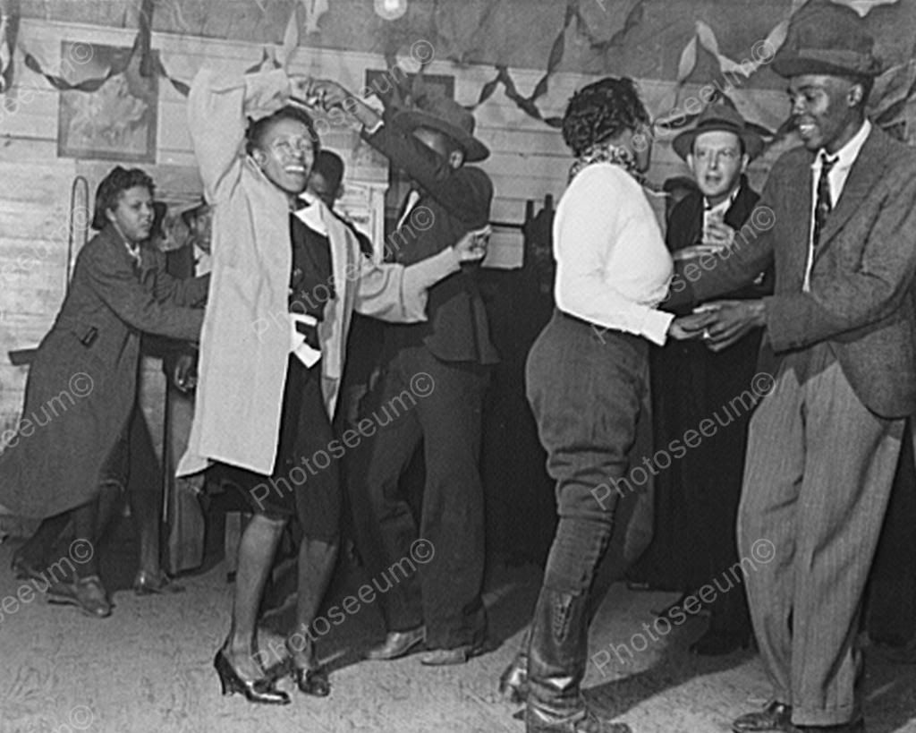 Black Couples Enjoy Juke Joint Dance 8x10 Reprint Of Old Photo